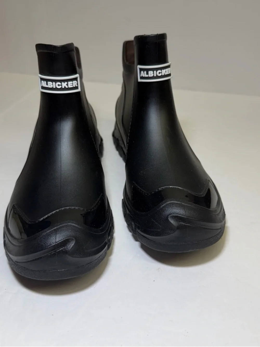 ALBICKER‎ Black Chelsea Rain Boots size US 9.5EU 40